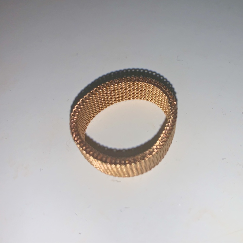 Gold mesh ring
